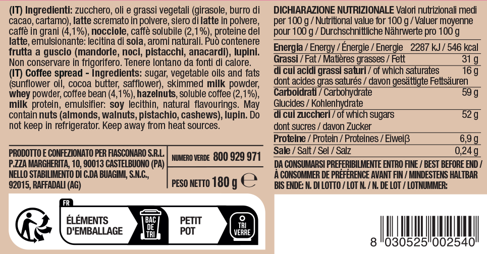 Crema al caffè - Fiasconaro