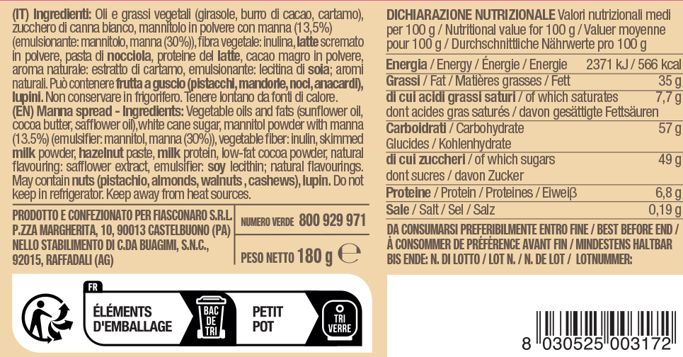 Crema alla Manna da spalmare - Fiasconaro