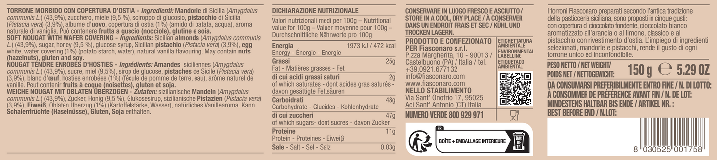 Torrone siciliano classico - Fiasconaro