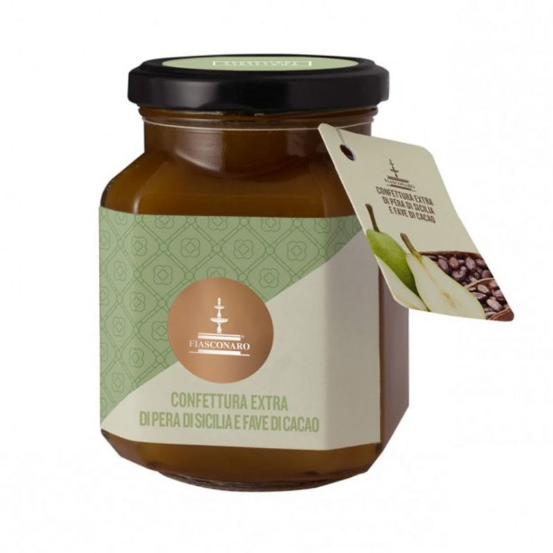 Pera di Sicilia e Fave di Cacao/ Preparazione di frutta 360 g - Fiasconaro
