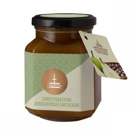 Pera di Sicilia e Fave di Cacao/ Preparazione di frutta 360 g - Fiasconaro