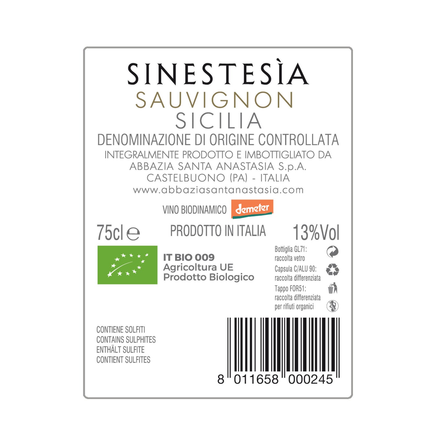 Sinestesia - Sauvignon blanc