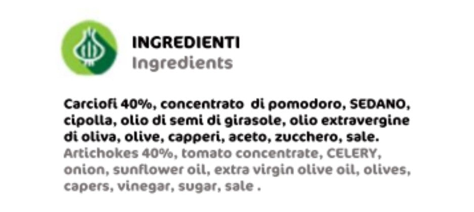 Caponata di Carciofi 500 g - Nonna Rosa