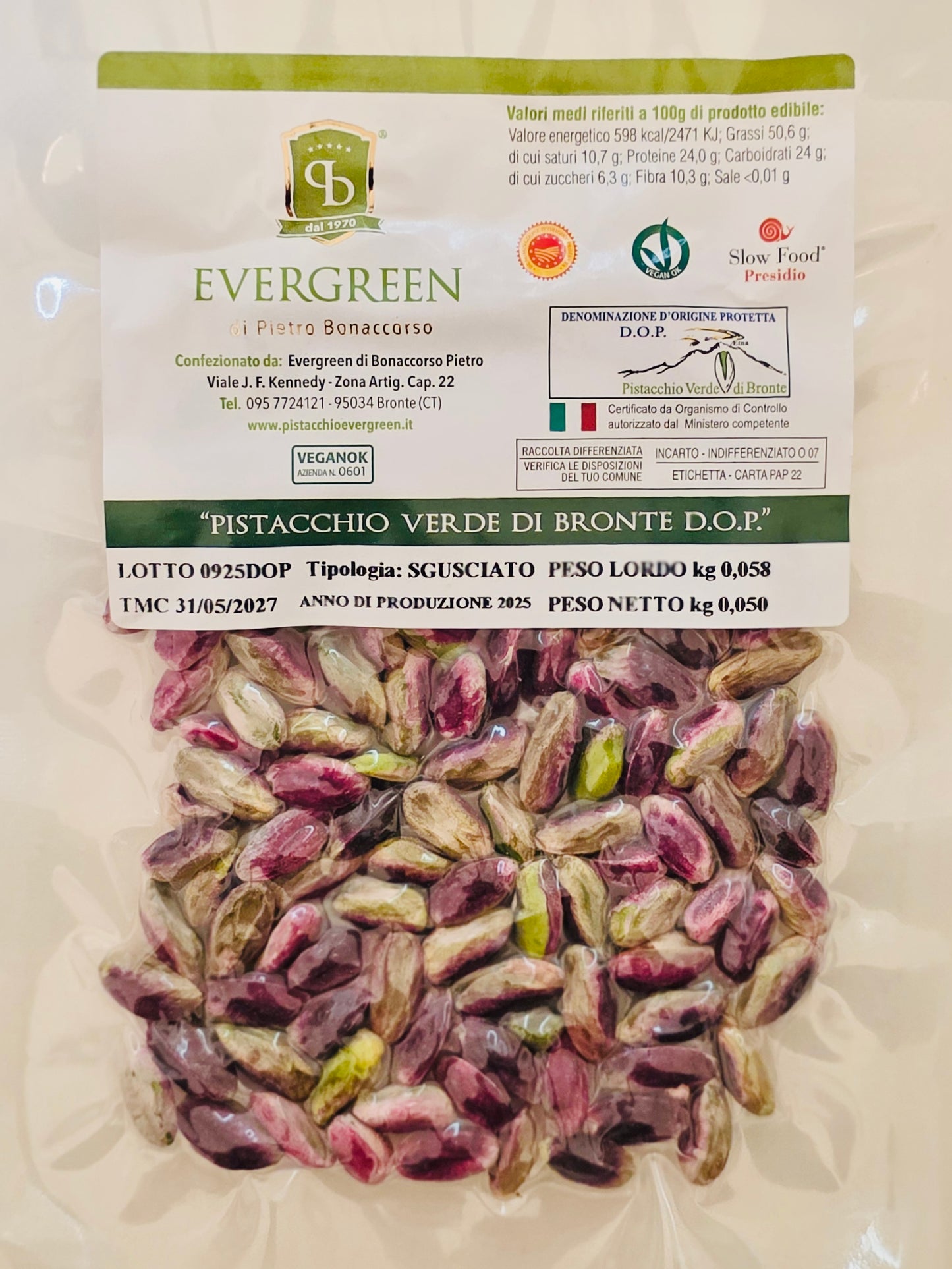 Pistacchio Verde di Bronte D.O.P. Sgusciato