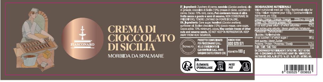 Crema di Cioccolato di Sicilia - Fiasconaro