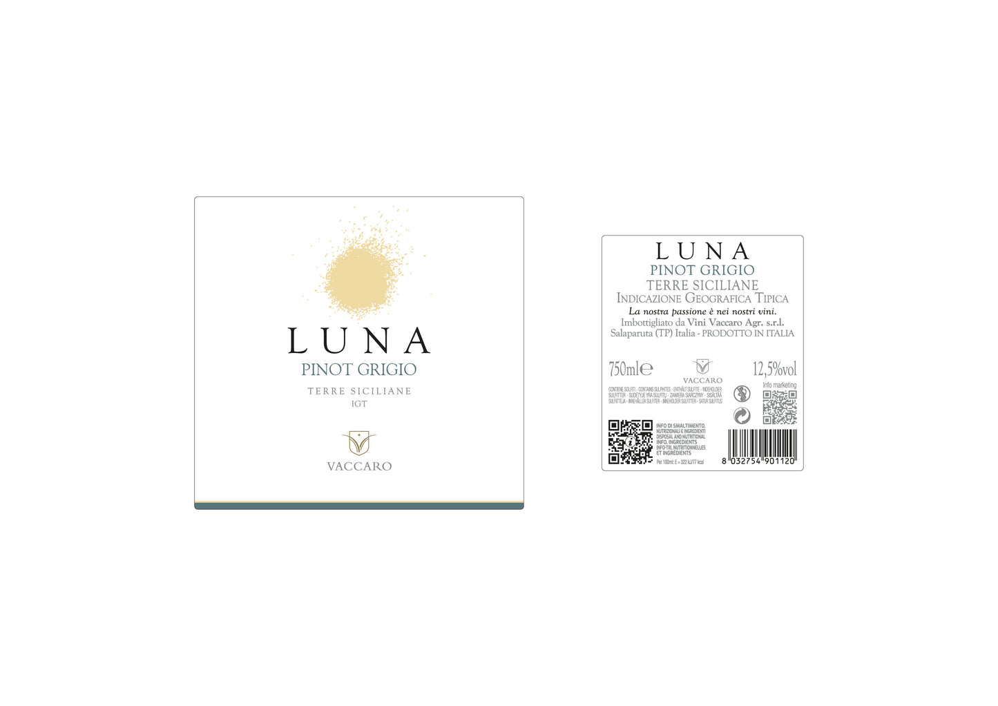 Luna Pinot Grigio - Vini Vaccaro - Vino Bianco
