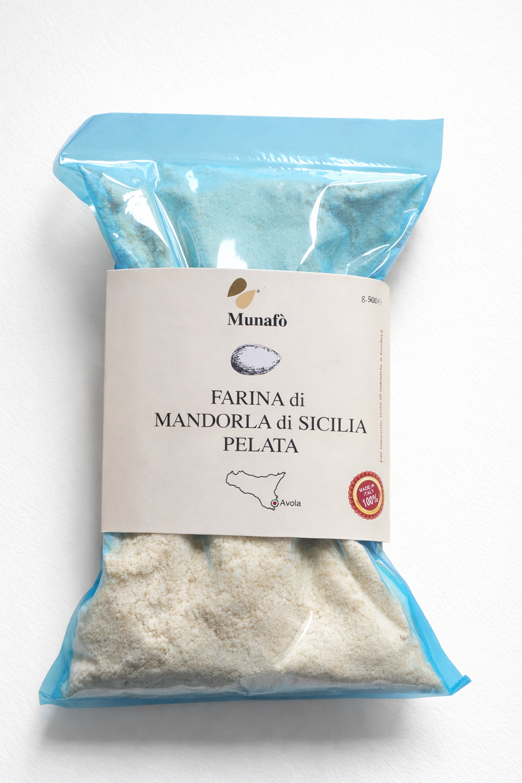 FARINA DI MANDORLA DI SICILIA PELATA - Munafò - 500g