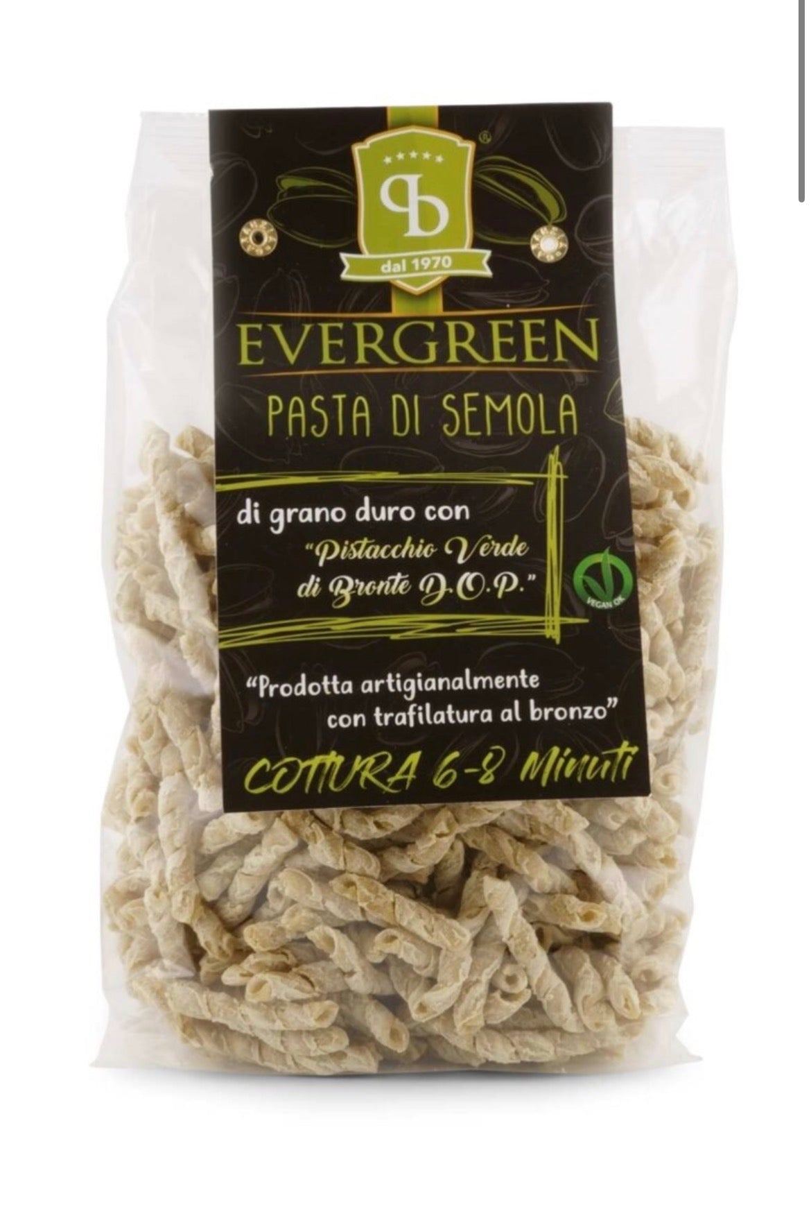 Busiata Trapanese con “Pistacchio Verde di Bronte D.O.P.” 500Gr.