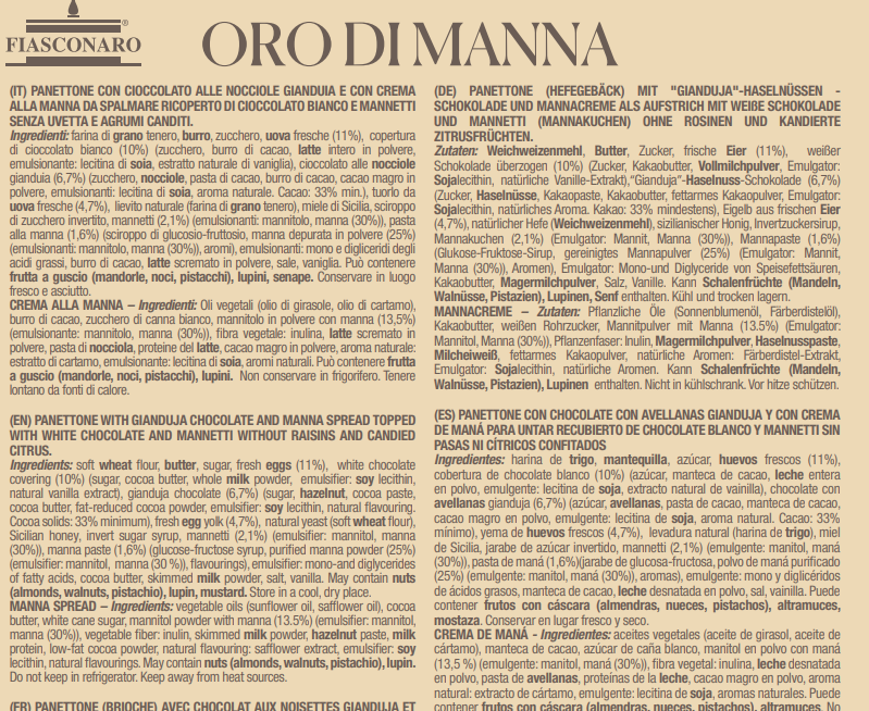 ORO DI MANNA - Fiasconaro