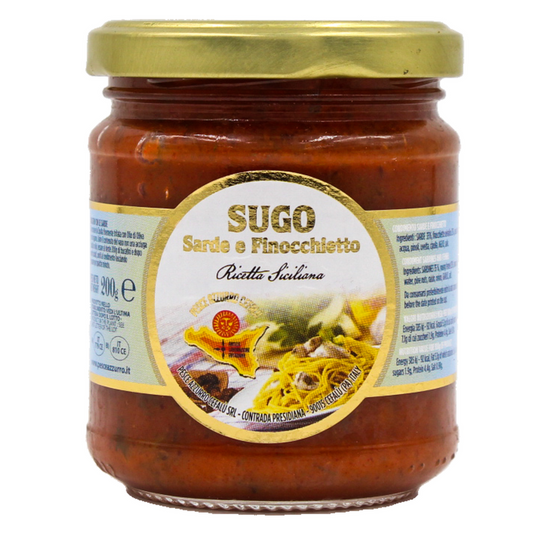 Sugo pronto sarde finocchietto 200gr - Pesce Azzurro Cefalù