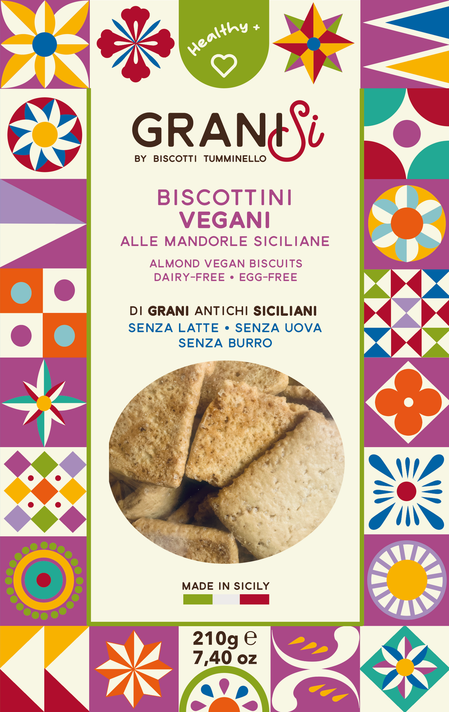 Biscottini alle mandorle Vegani - Tumminello