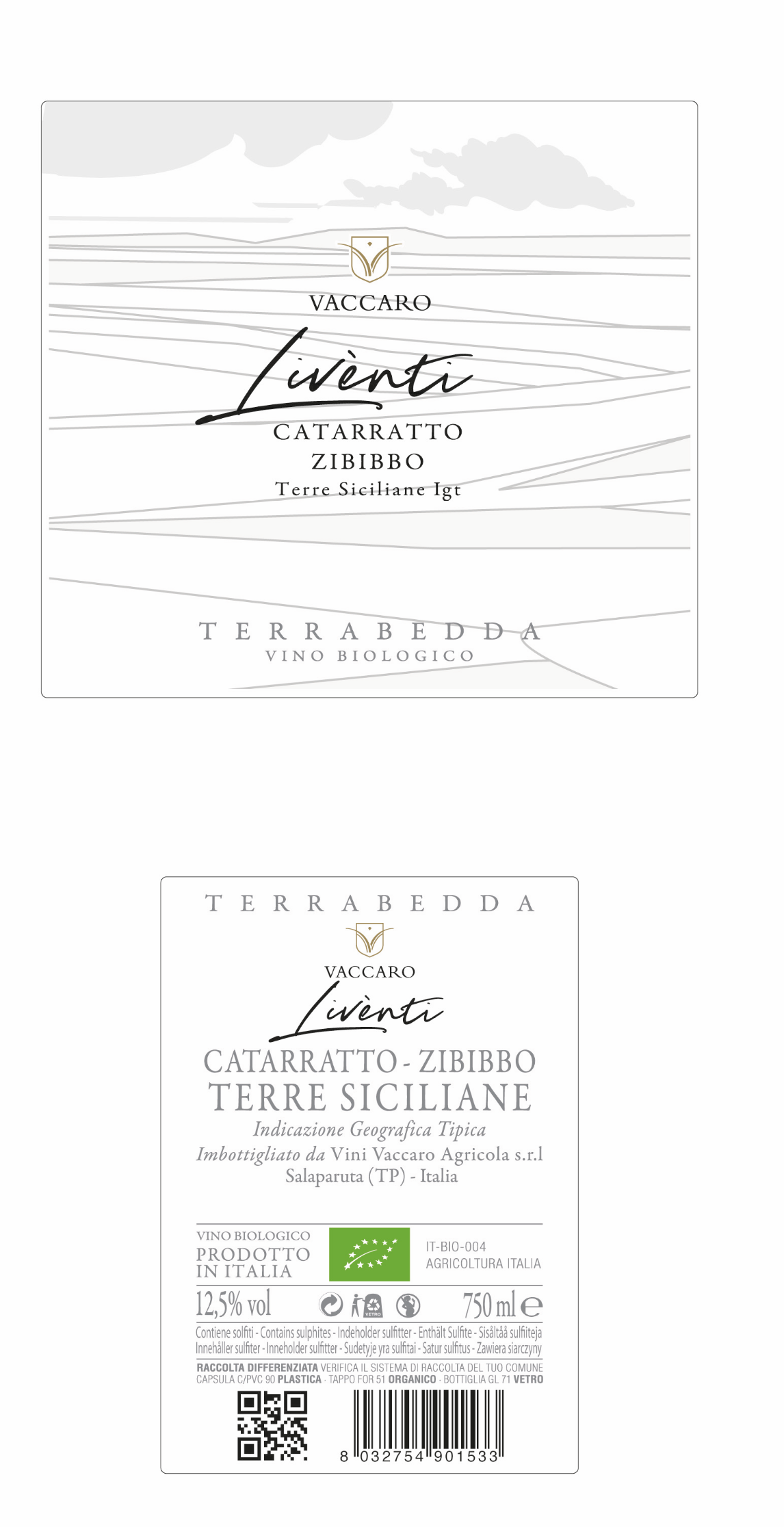 Terrabedda Liventi Catarratto Zibibbo - Vini Vaccaro - Vino Bianco