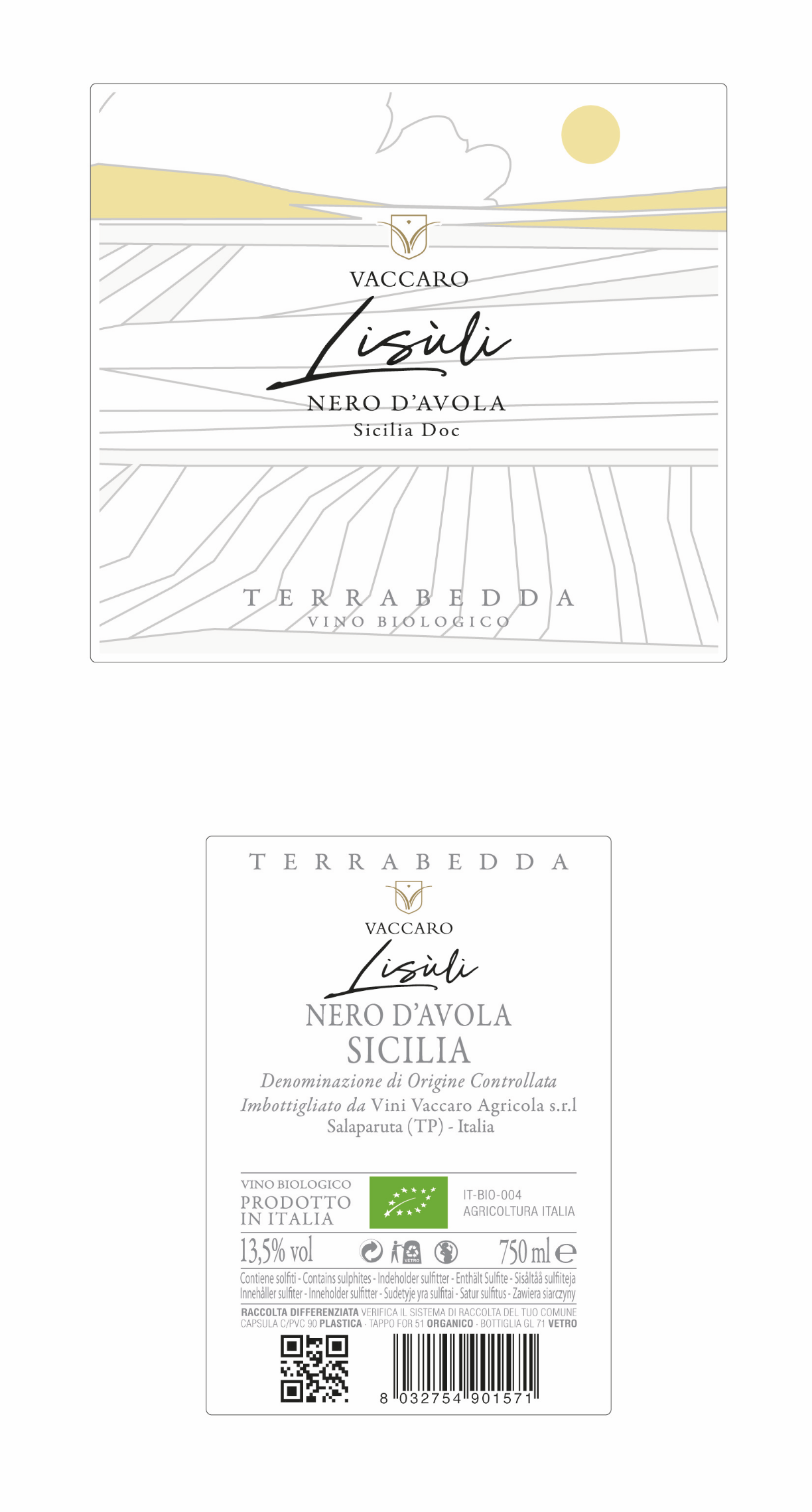 Terrabedda Lisùli - Vini Vaccaro - Vino ROSSO