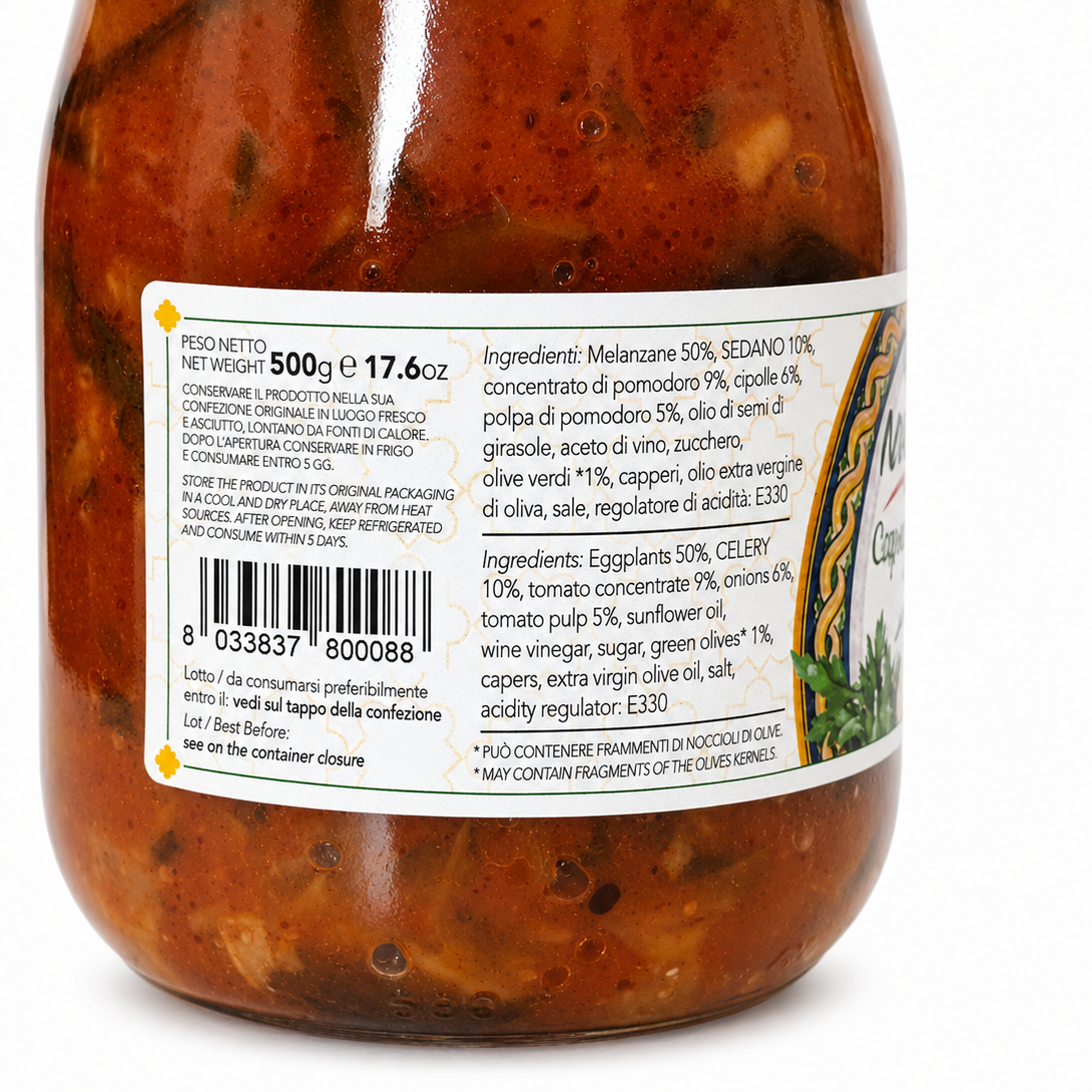 Caponata di Melanzane 500 g - Nonna Rosa