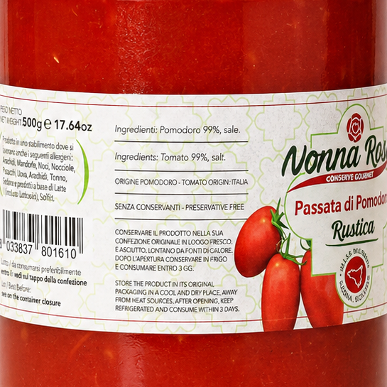 Passata di Pomodoro Vellutata 500 ml - Nonna Rosa