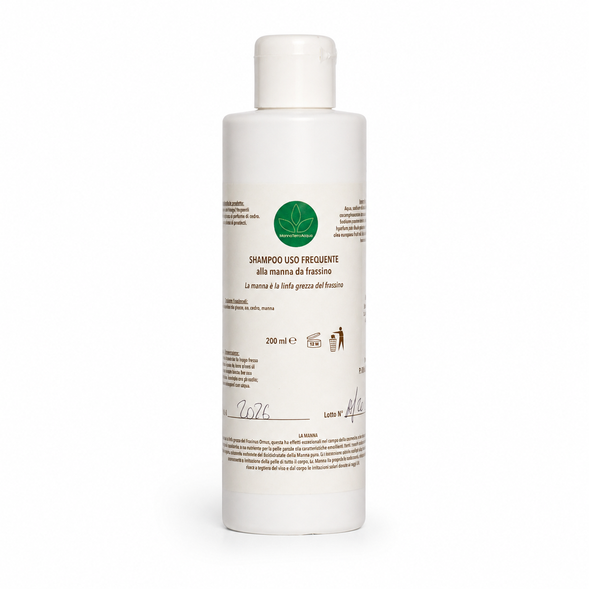 Shampoo uso frequente alla manna da frassino