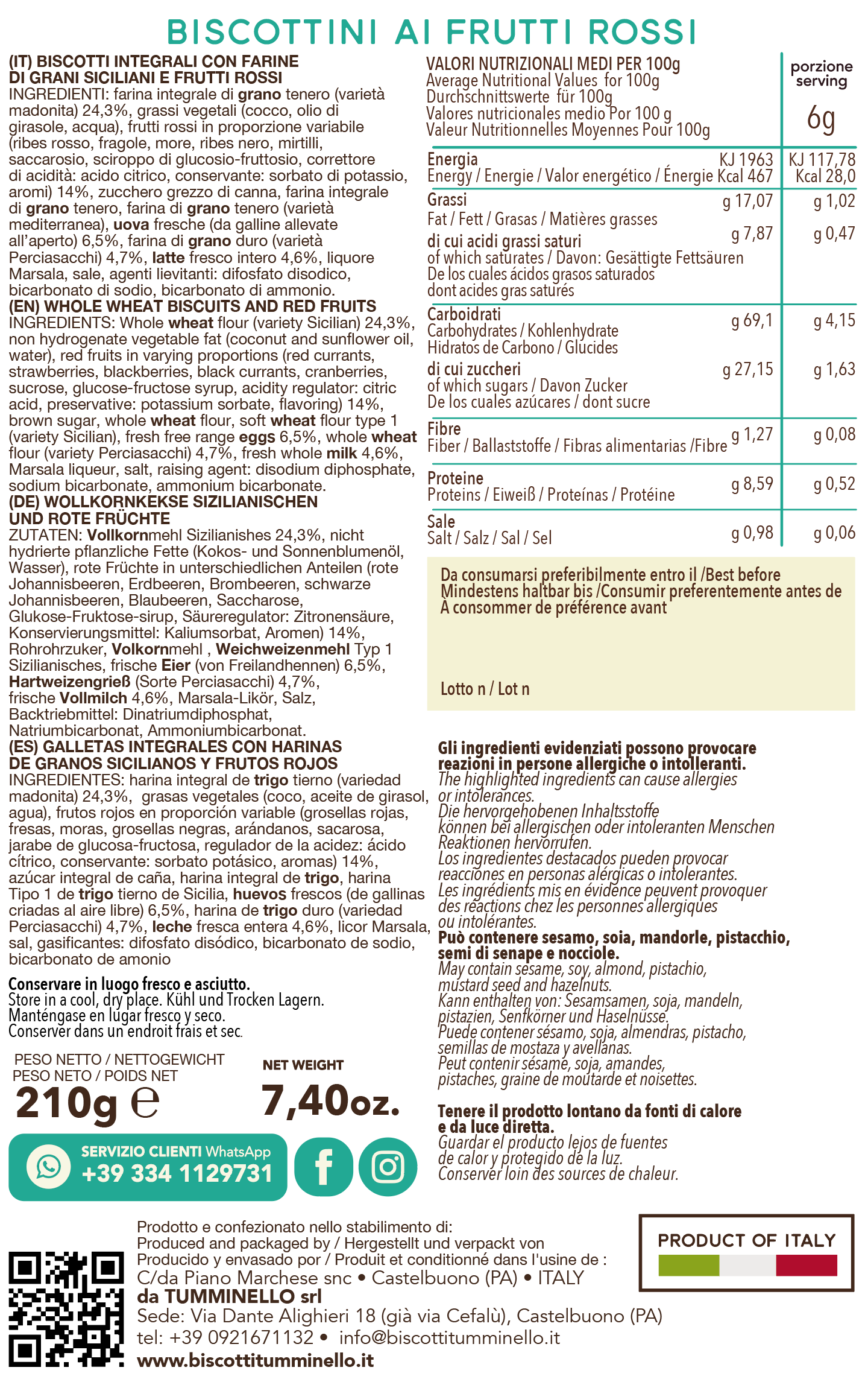 GraniSi FRUTTI ROSSI - Tumminello