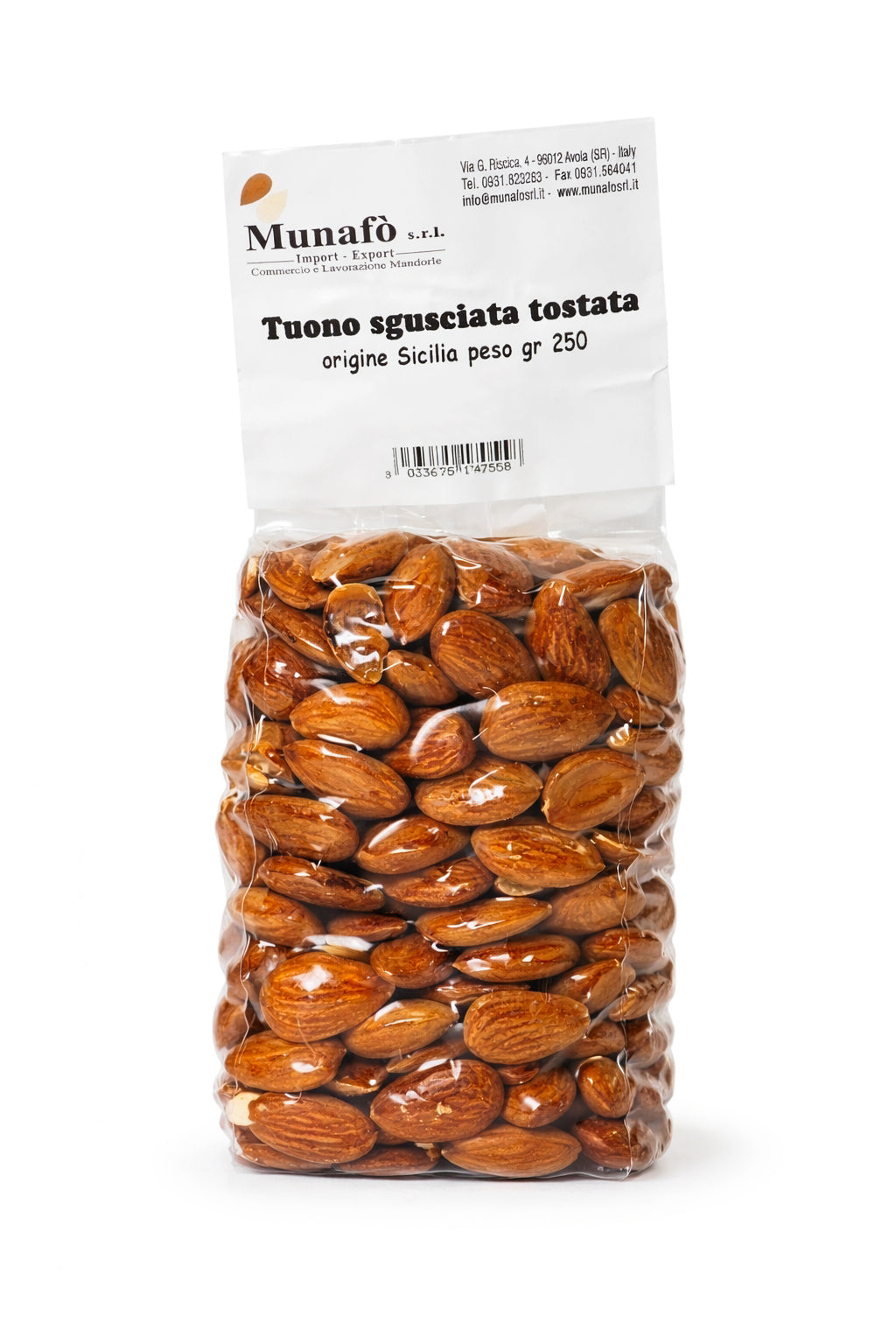 Mandorla di Sicilia, sgusciata e tostata - Munafò