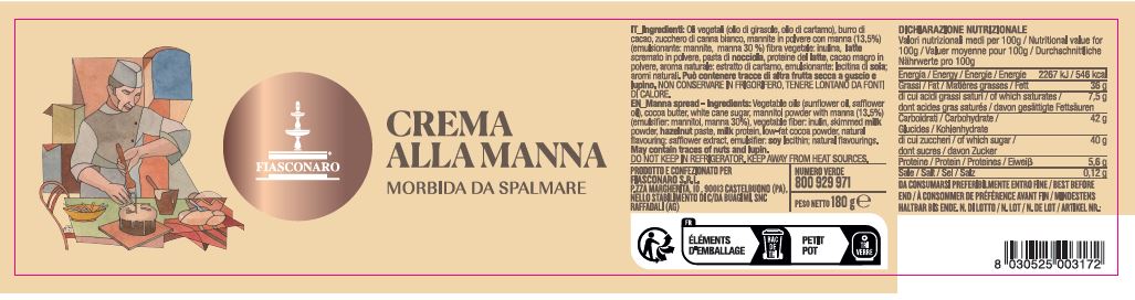 IL PANETTONE DOLCE & GABBANA ALLE NOCCIOLE DI SICILIA CON CREMA ALLA MANNA MORBIDA DA SPALMARE - Fiasconaro