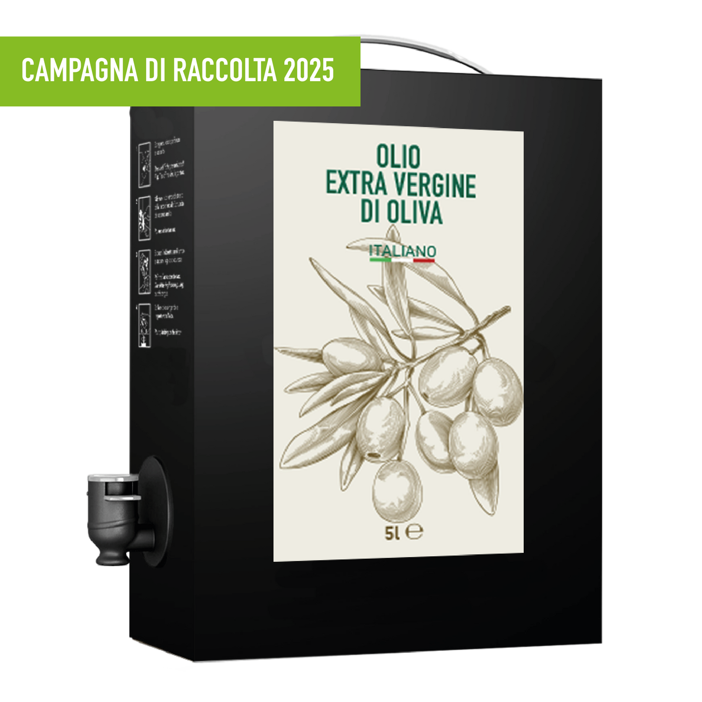 Olio Extravergine di Oliva 5l - Bag in box - 2025