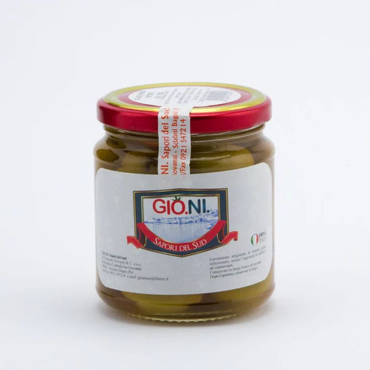 Olive Verdi Schiacciate 314ml- GIONI