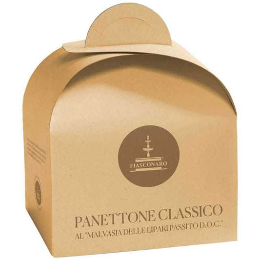 Panettone classico alla "Malvasia delle Lipari Passito D.O.C." 500 g - Fiasconaro