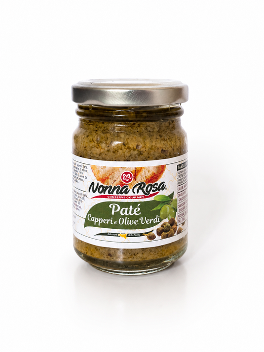 Paté di Olive Verdi e capperi 90 g - Nonna Rosa