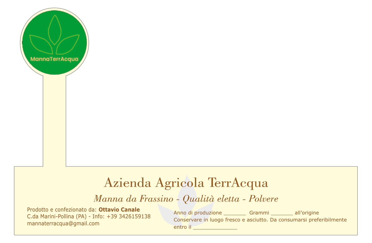 TERRACQUA MANNA in polvere