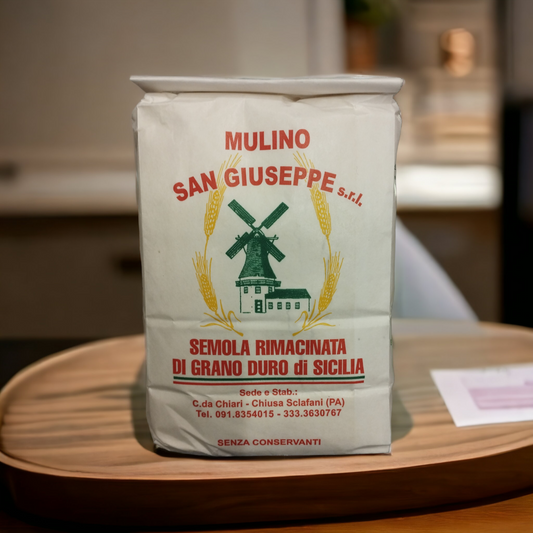 Semola Rimacinata Di Grano Duro di Sicilia 1 kg