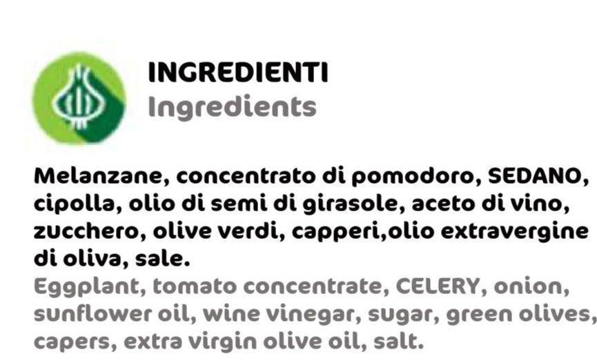 Caponata di Melanzane 280 gr