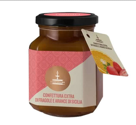 Confettura Extra di Fragole e Arance di Sicilia 360 g - Fiasconaro